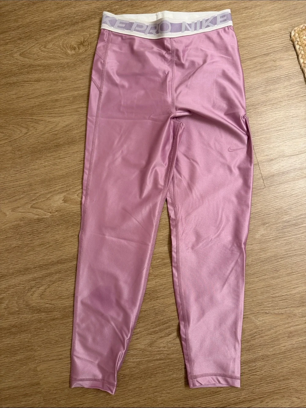 Nike Girls Pink Pro Compression Leggings